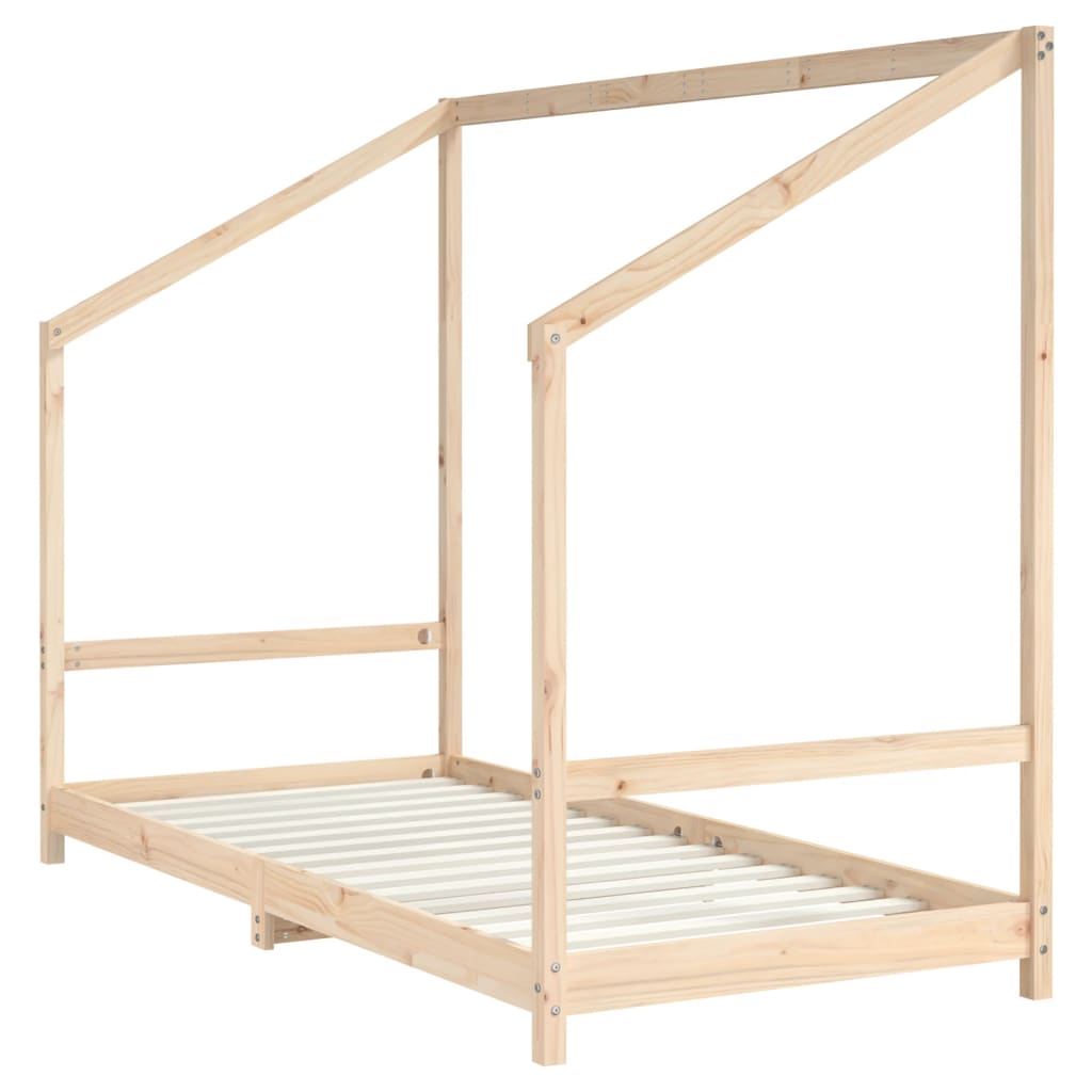 Children's bed frame, 2x(90x200)cm, solid pine