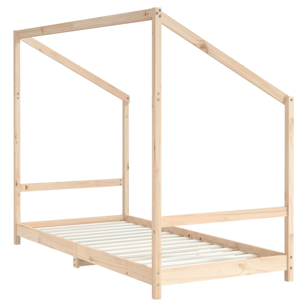 Children's bed frame, 2x(90x200)cm, solid pine