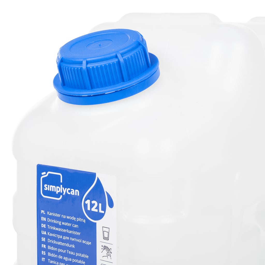 Vandens talpa su čiaupu, skaidri, 12l, plastikas