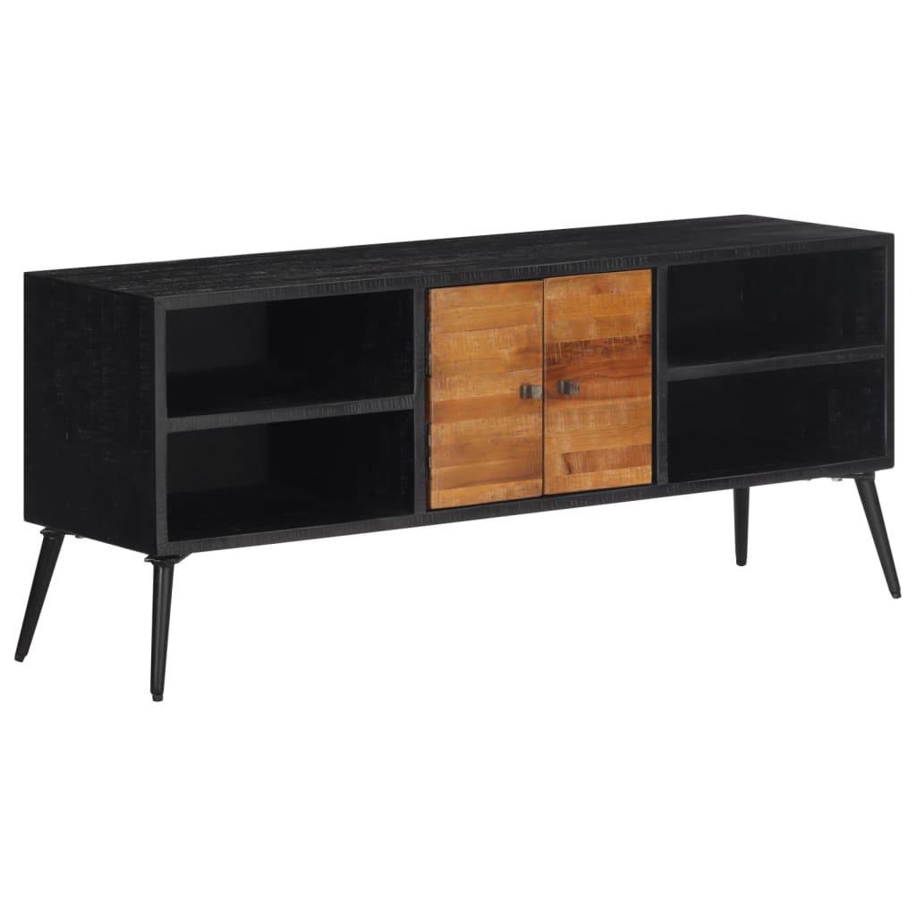 TV skapītis, 112x31x45cm, pārstrādāta tīkkoka masīvkoksne