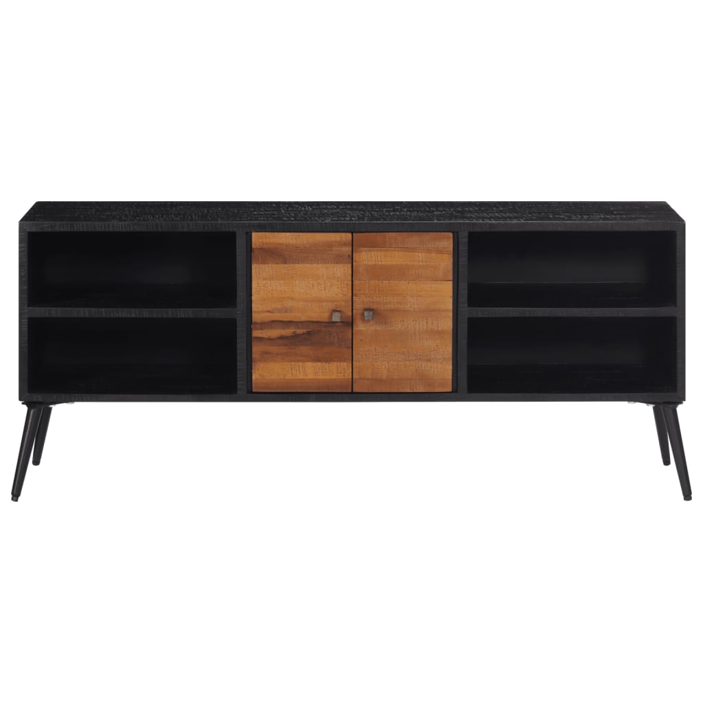 TV skapītis, 112x31x45cm, pārstrādāta tīkkoka masīvkoksne