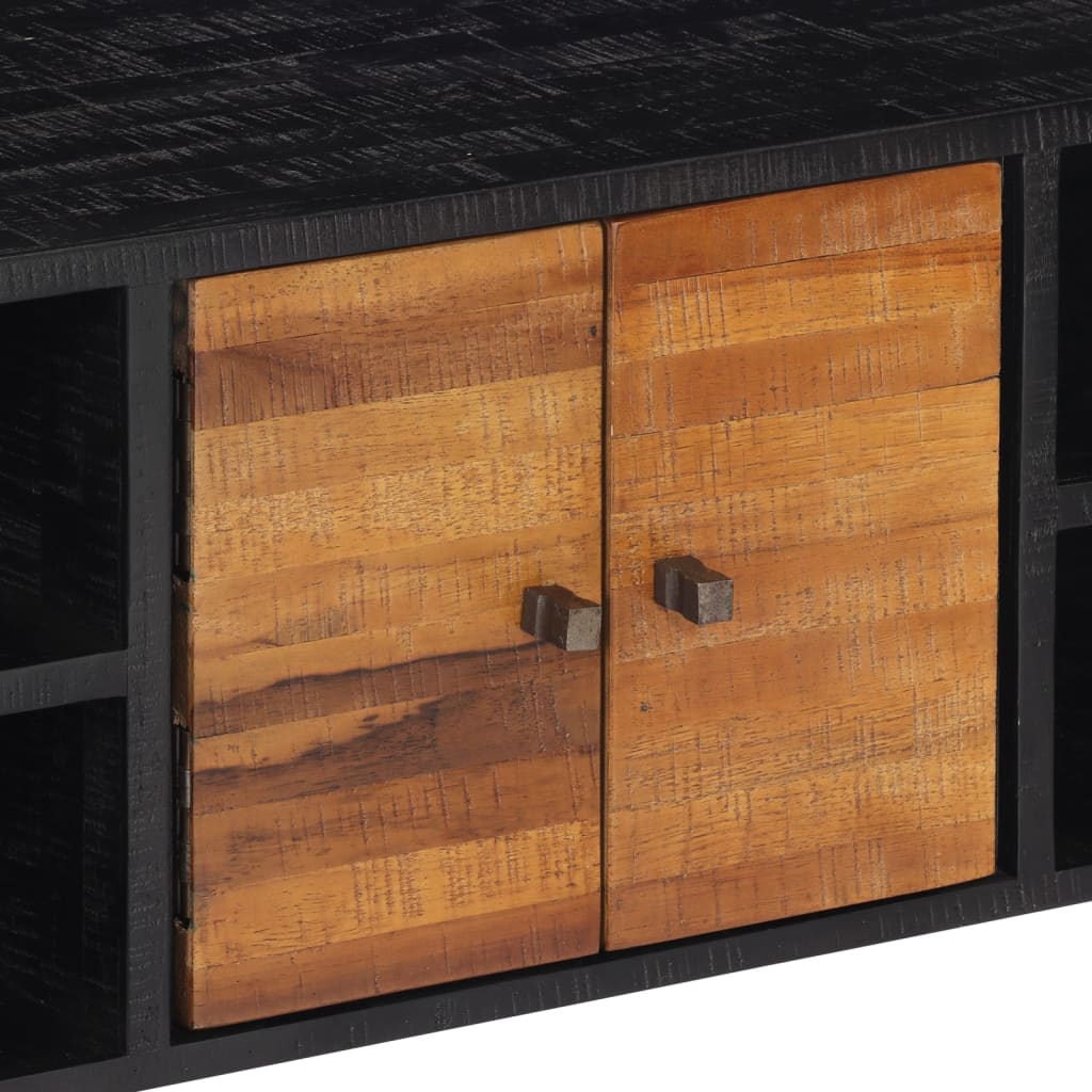 TV skapītis, 112x31x45cm, pārstrādāta tīkkoka masīvkoksne