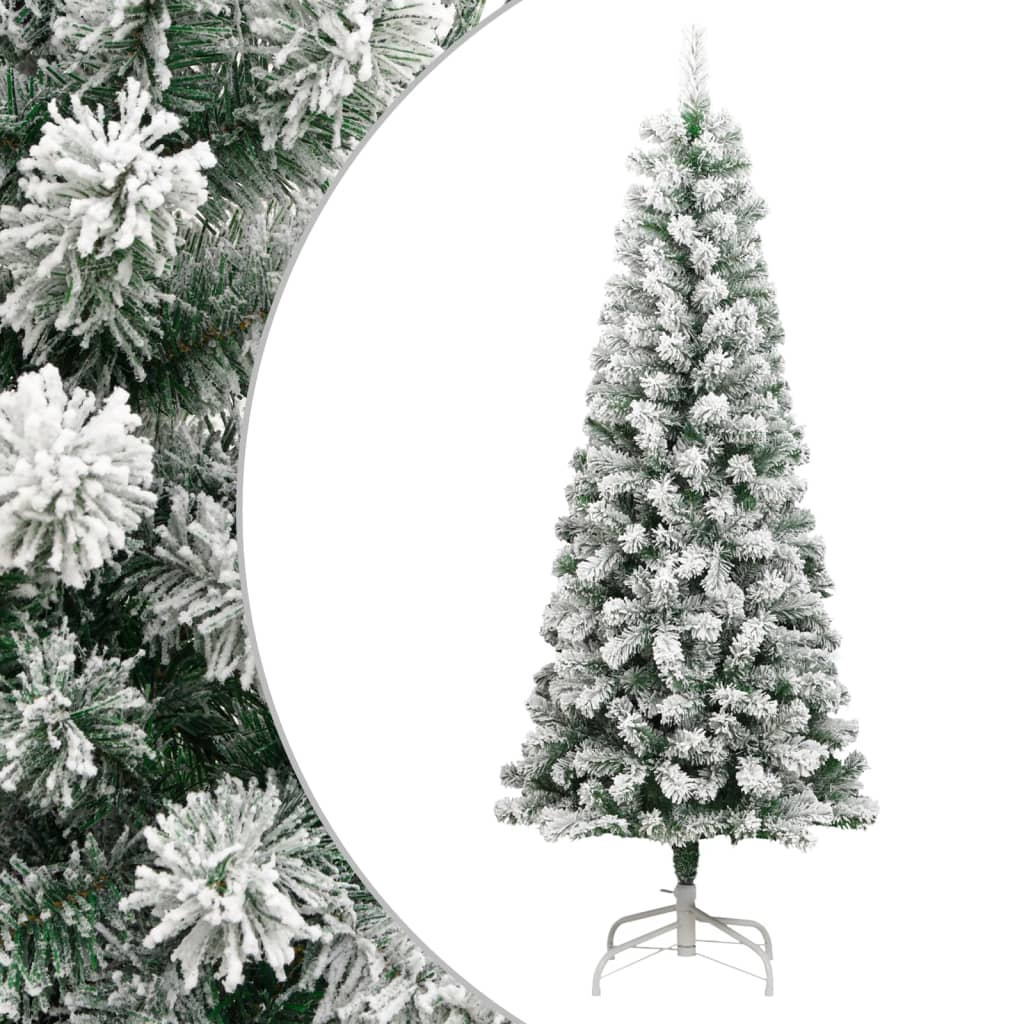 Dirbtinė eglutė FROST AURORA, su šarnyrinėmis šakomis, 210cm., dengta sniegu