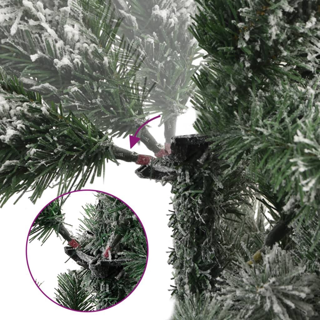 Dirbtinė eglutė FROST AURORA, su šarnyrinėmis šakomis, 210cm., dengta sniegu