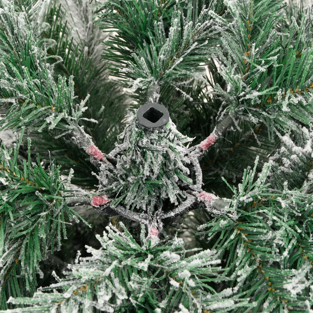 Dirbtinė eglutė FROST AURORA, su šarnyrinėmis šakomis, 210cm., dengta sniegu