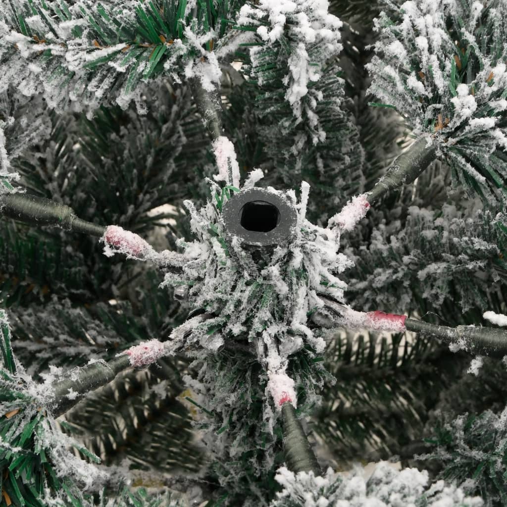 Artificial Christmas tree with hinged branches, 120cm, snow-flocked