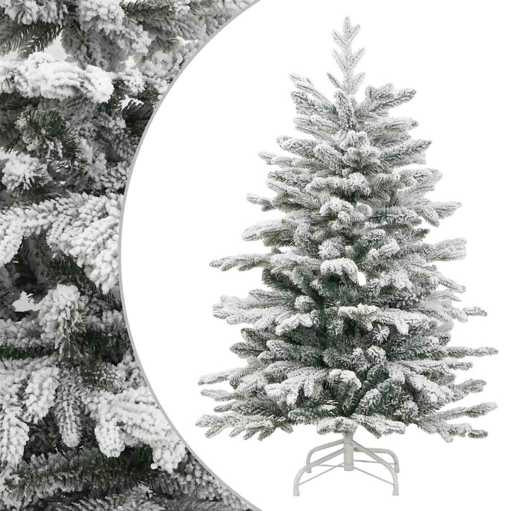 Dirbtinė eglutė su šarnyrinėmis šakomis, 210cm, dengta sniegu