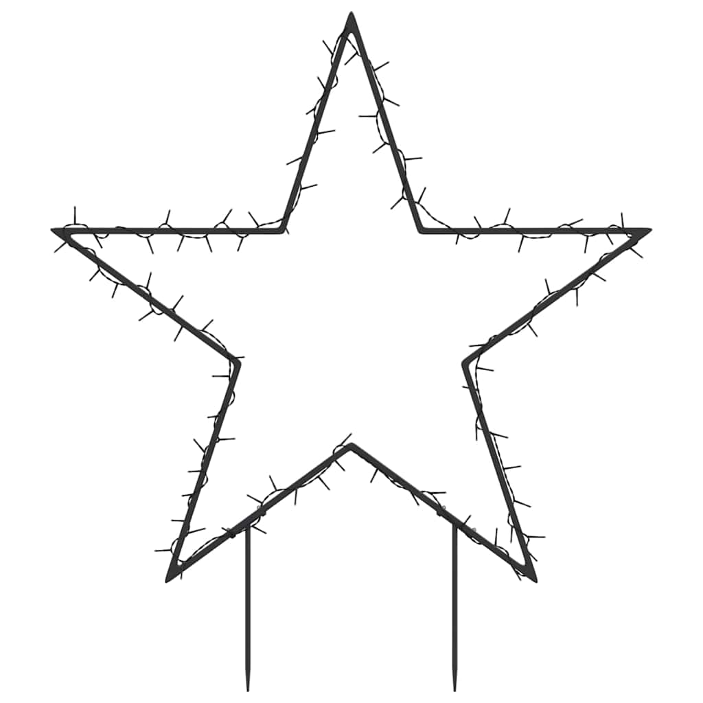Christmas star light decoration, 80LED, 60cm