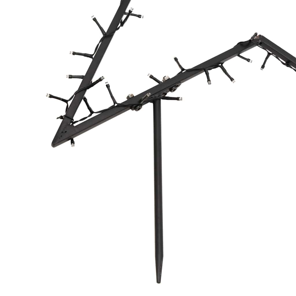 Christmas star light decoration, 80LED, 60cm