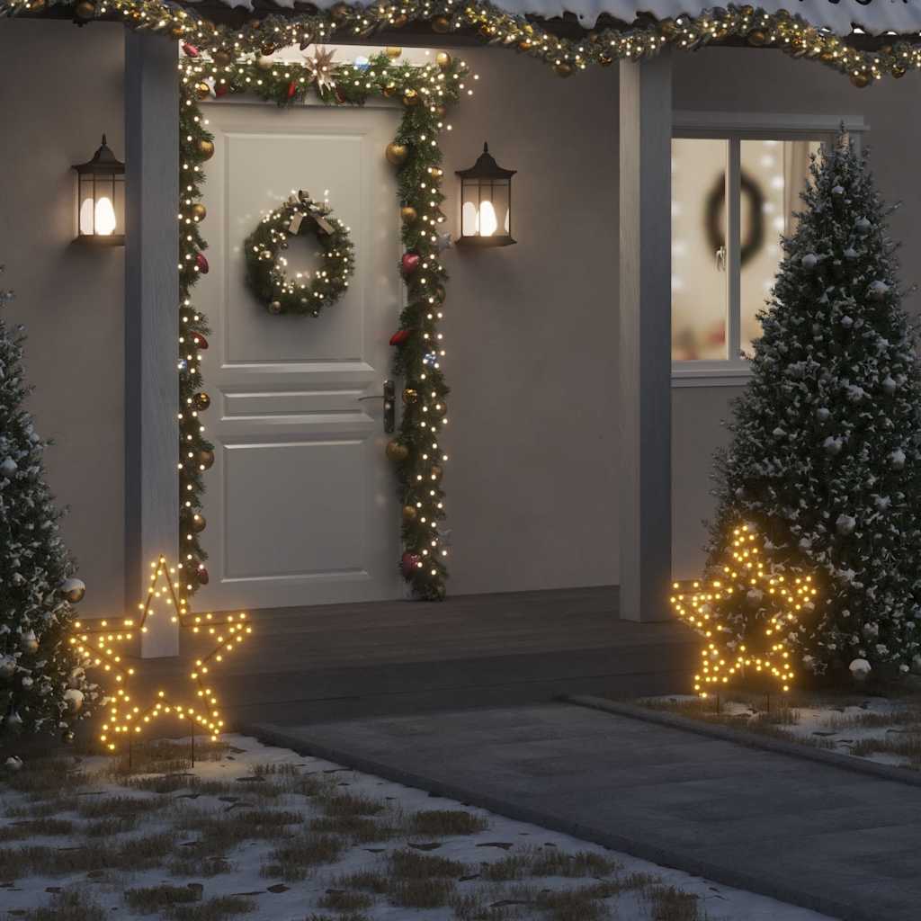 Christmas star light decoration, 80LED, 60cm