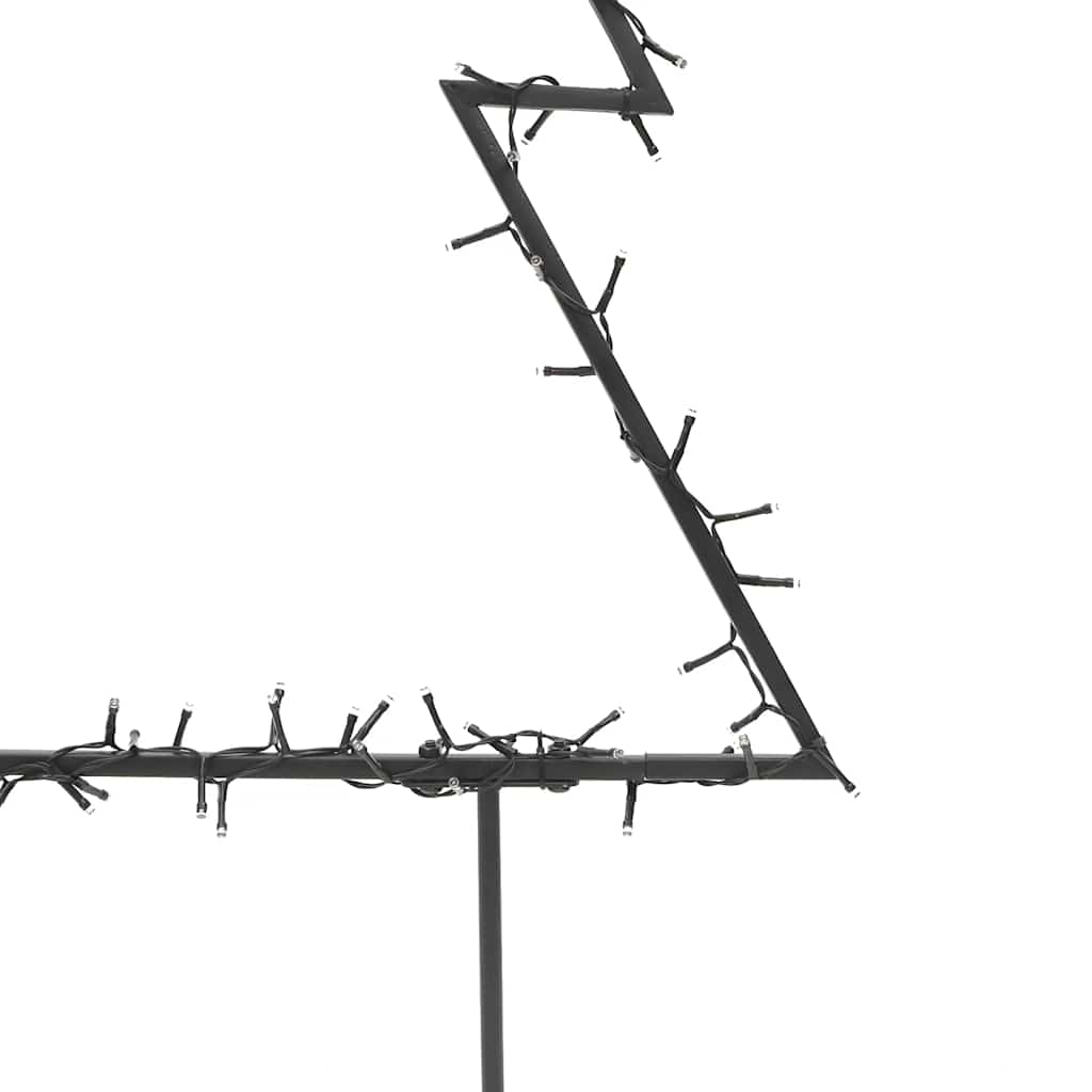 Kalėdinė šviečianti dekoracija eglutė su smaigais FROSTDROP, 80LED, 60cm