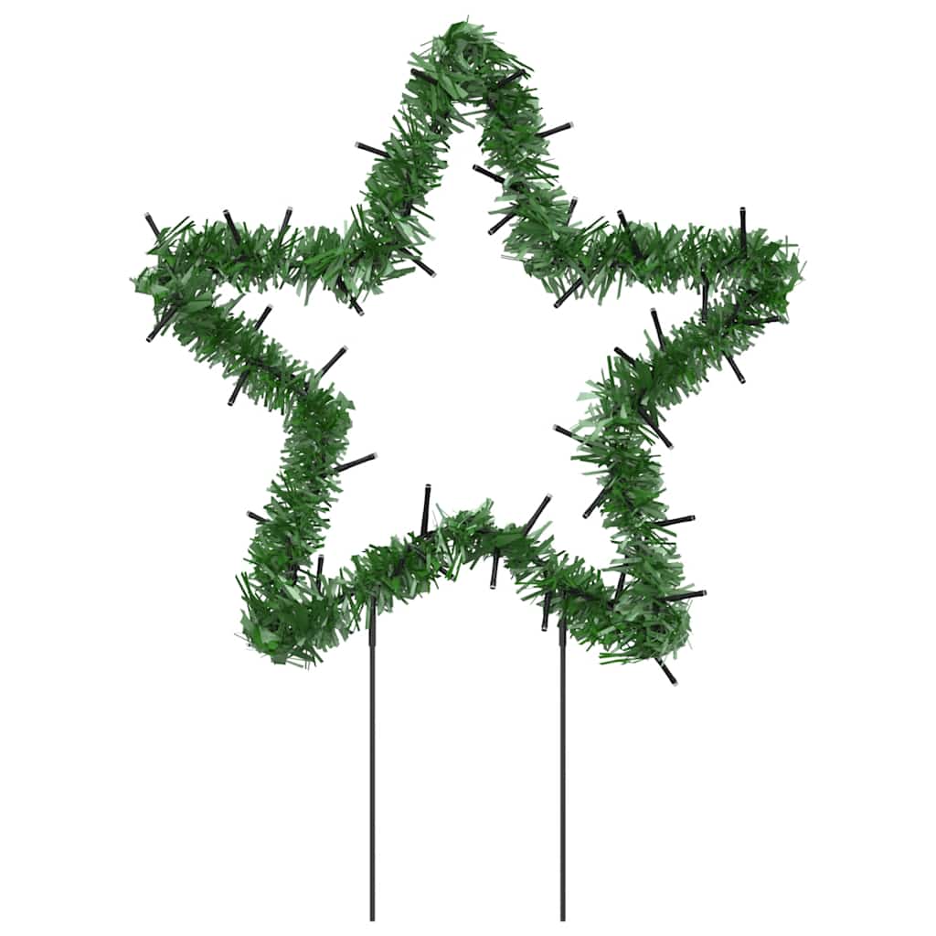 Kalėdinės dekoracijos žvaigždės su smaigais SNOWBEAM, 3vnt., 50LED, 29cm