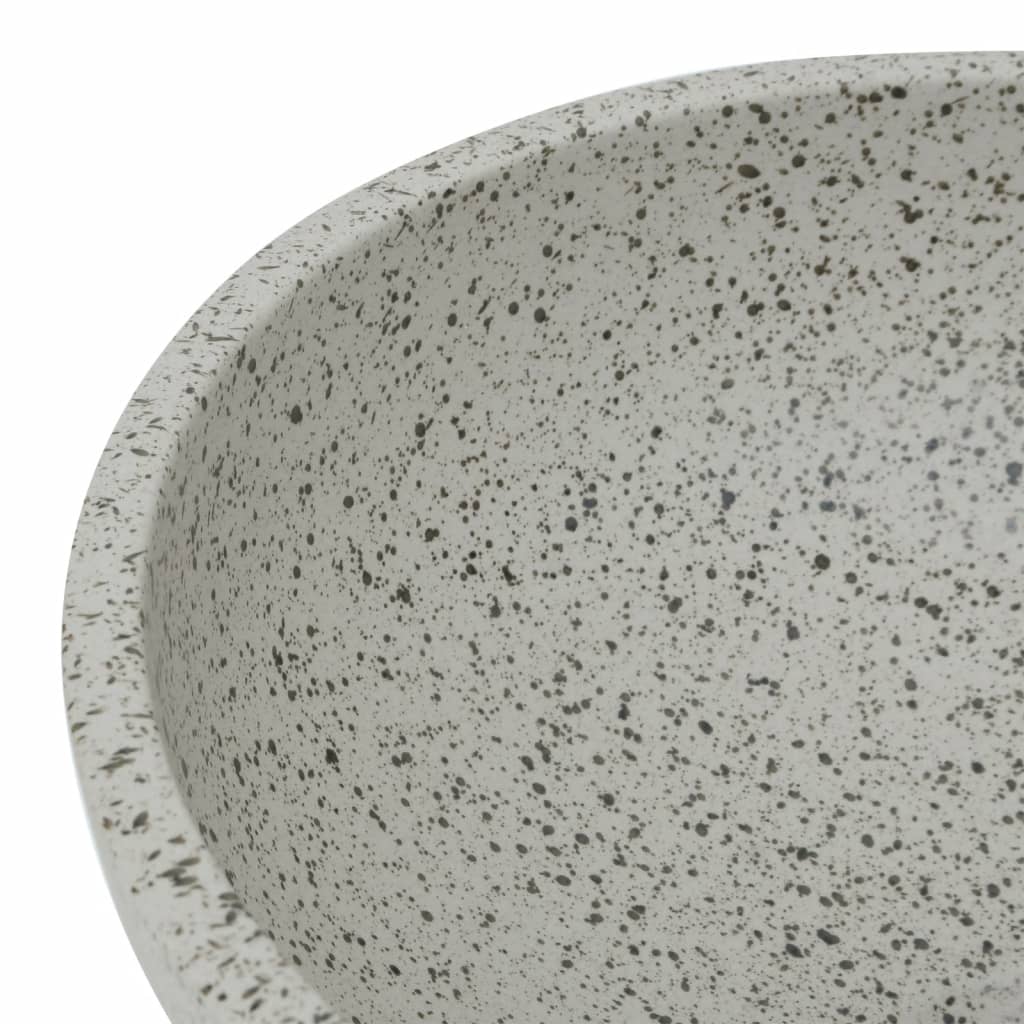 Countertop basin, grey, 41x14cm, ceramic, round