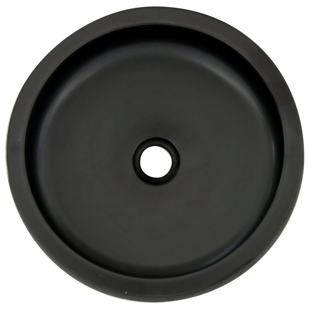 Countertop sink, black/brown, 41x14cm, ceramic