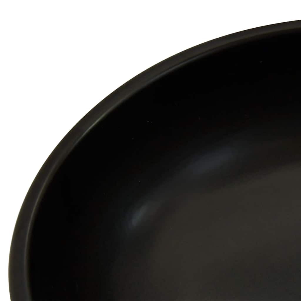 Countertop basin, black/blue, 41x14cm, ceramic
