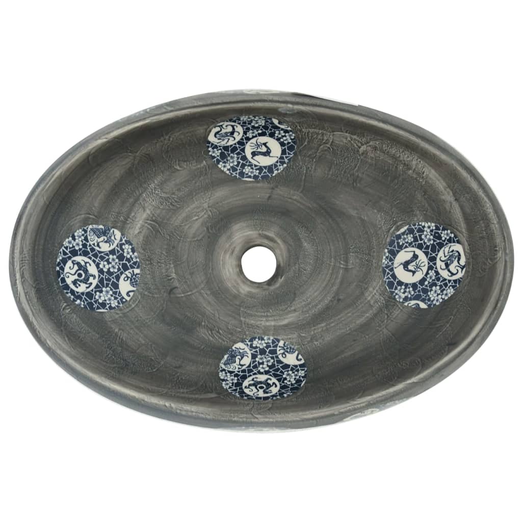 Praustuvas VINTAGE, pilkas, 59 cm.