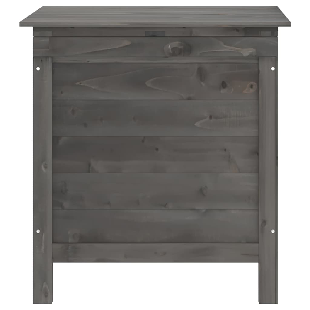Garden storage box, anthracite, 50x49x56.5cm, spruce solid wood