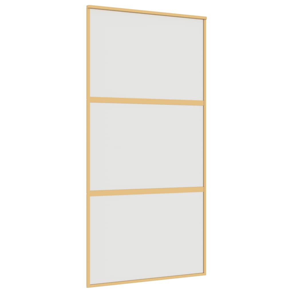 Stumdomos durys, auksinės, 102,5x205cm, ESG stiklas/aliuminis