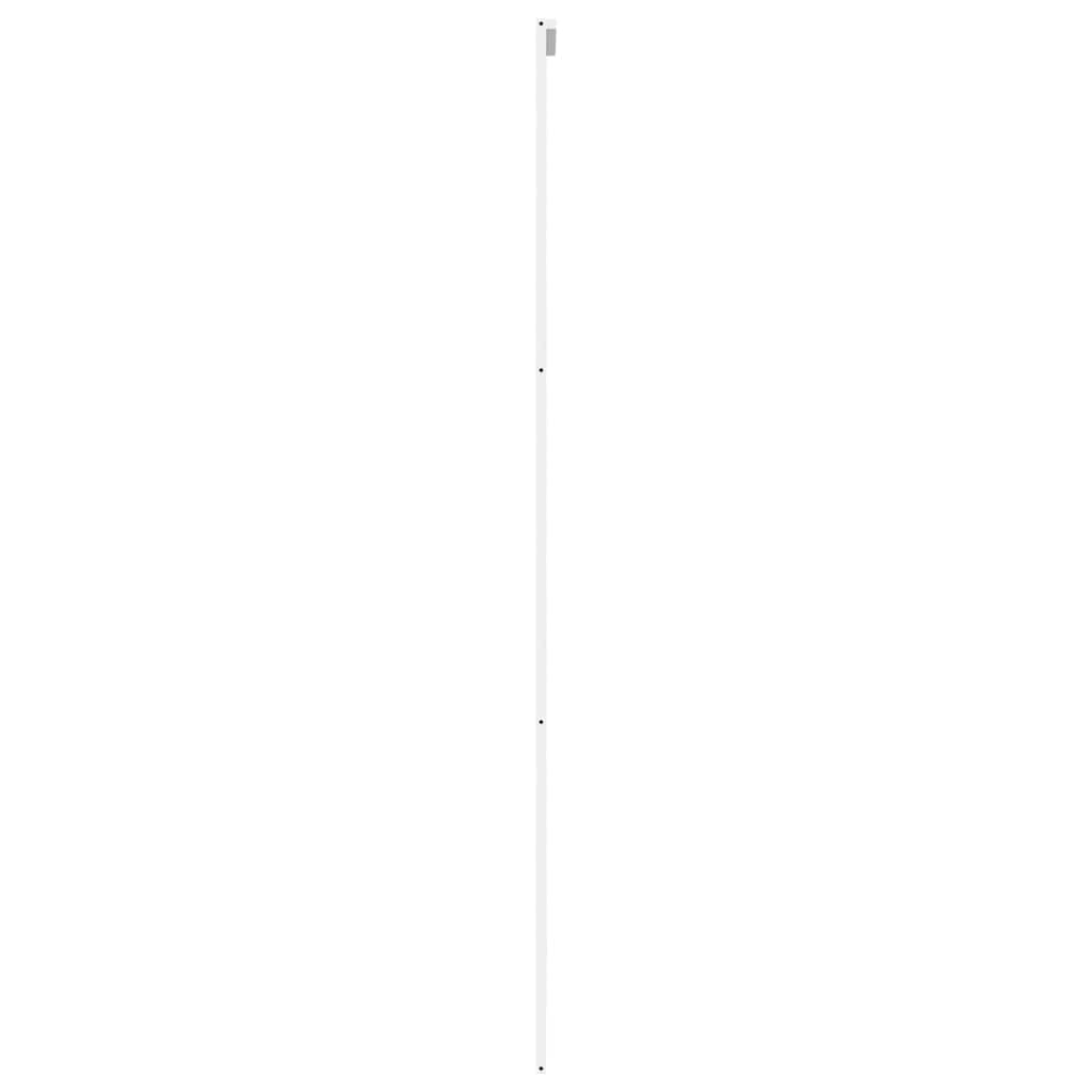 Stumdomos durys, baltos, 90x205cm, grūdintas stiklas/aliuminis