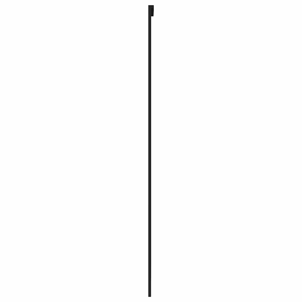 Bīdāmās durvis, melnas, 102,5x205cm, stikls un alumīnijs