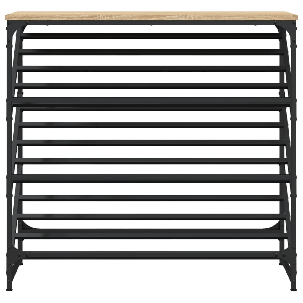 Shoe rack, Sonoma oak, 90x30x85cm, engineered wood