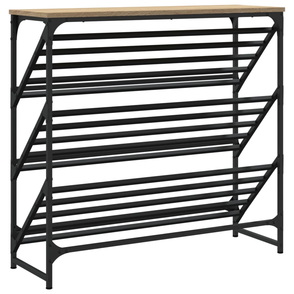 Shoe rack, Sonoma oak, 90x30x85cm, engineered wood
