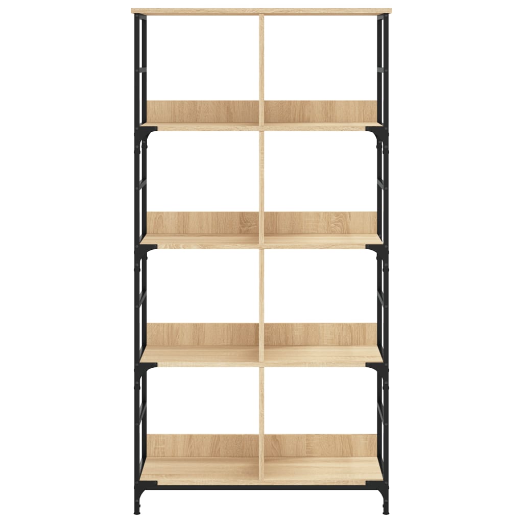 Bookcase, sonoma oak, 78.5x33x153cm, engineered wood