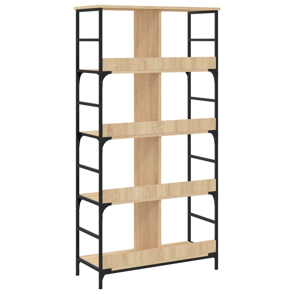 Bookcase, sonoma oak, 78.5x33x153cm, engineered wood