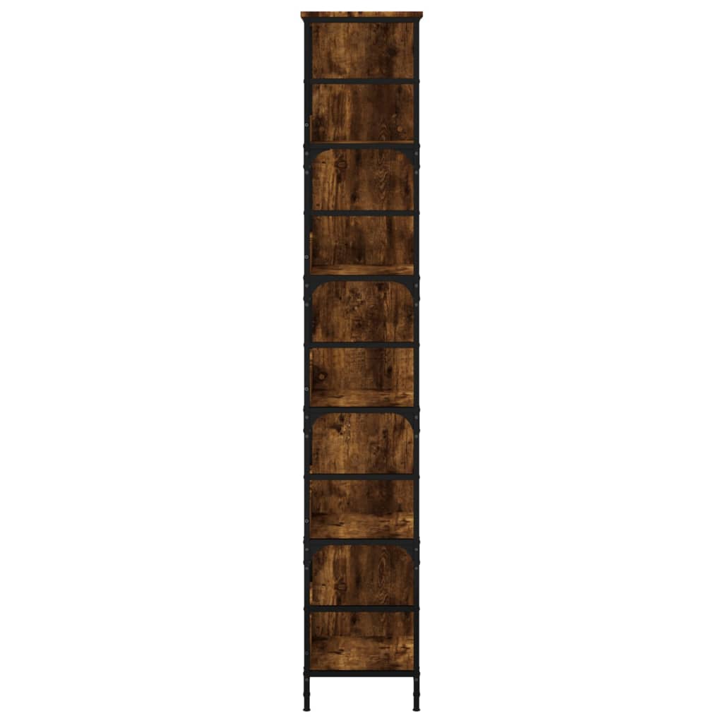 Knygų lentyna, dūminio ąžuolo, 78,5x33x188,5cm, mediena
