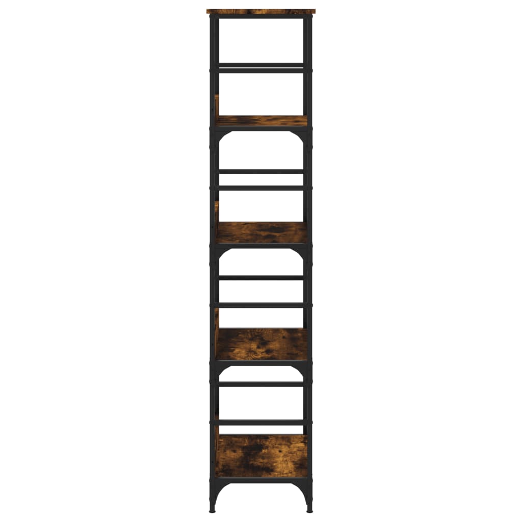 Bookcase, smoky oak, 50x33x153cm, engineered wood