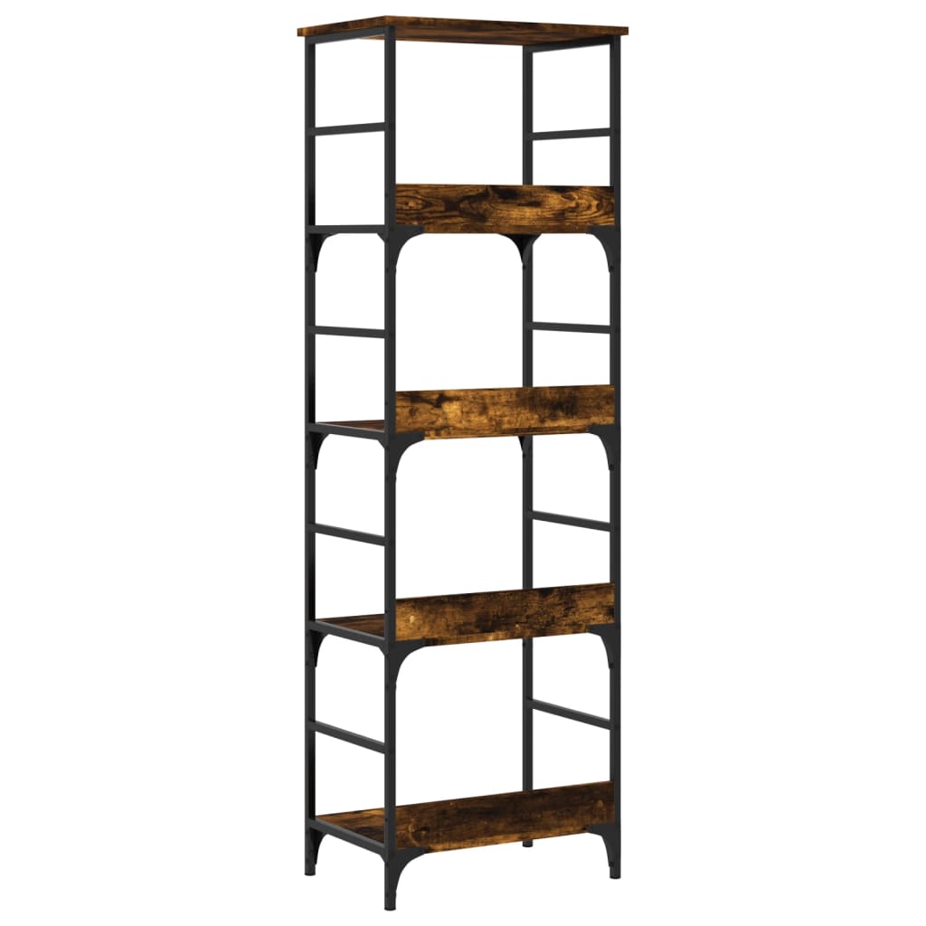 Bookcase, smoky oak, 50x33x153cm, engineered wood