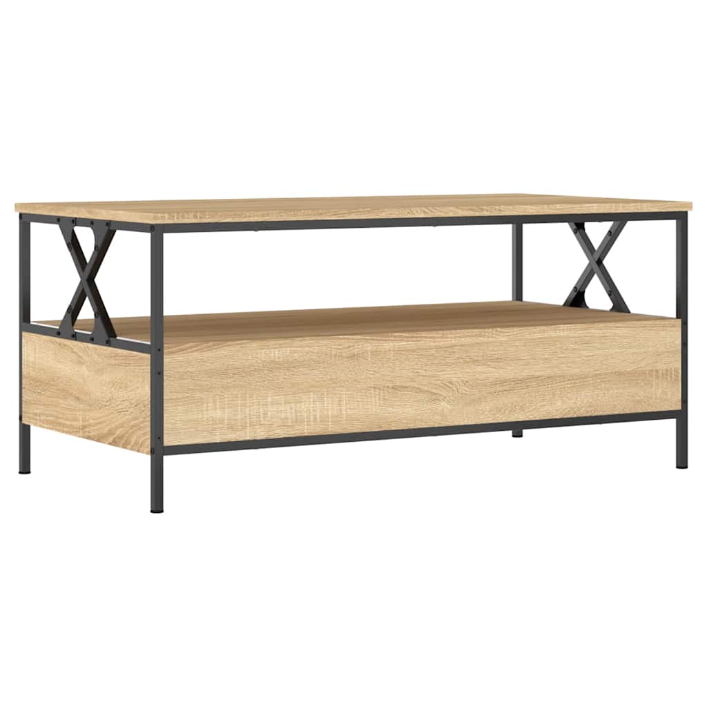 Coffee table, sonoma oak, 100x51x45cm, engineered wood