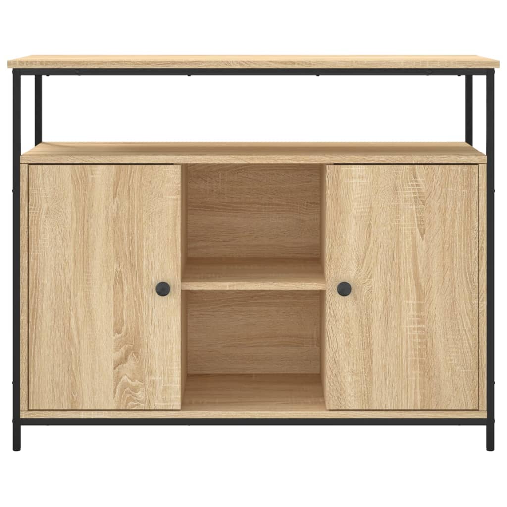 Sānu skapītis, ozolkoka sonoma, 100x35x80cm, inženierijas koksne