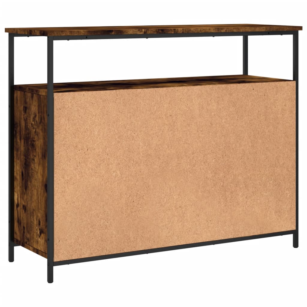 Sideboard, smoked oak, 100x35x80cm, engineered wood