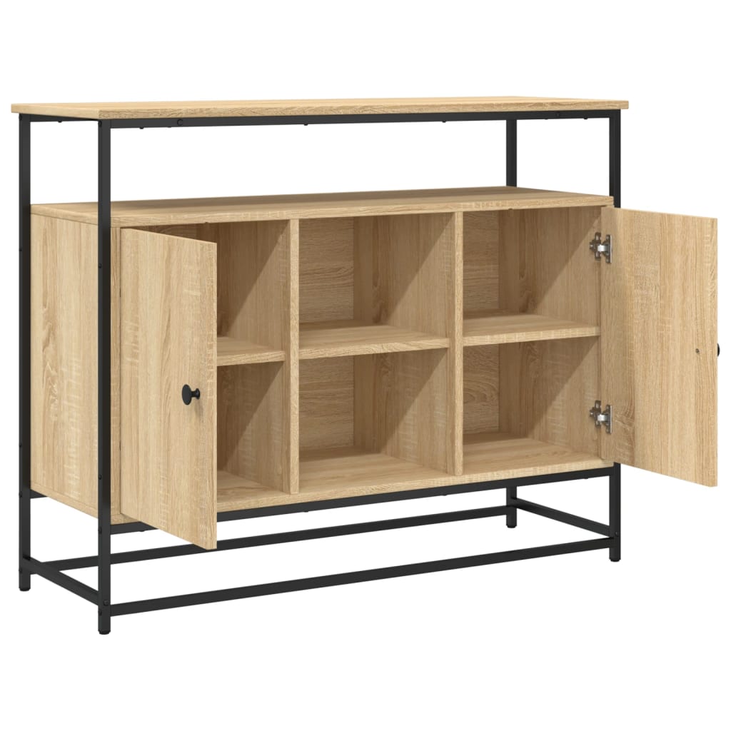 Sideboard, Sonoma oak, 100x35x80cm, engineered wood