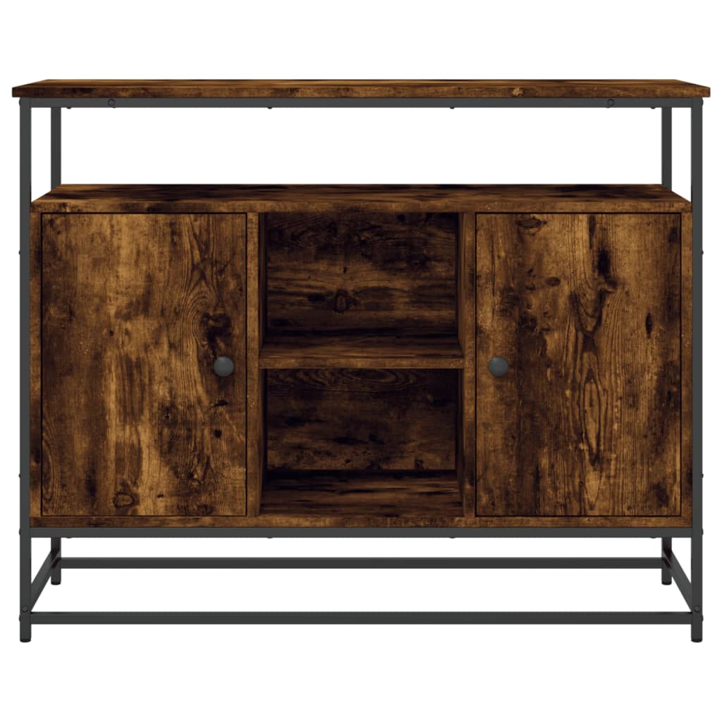 Sānu skapītis, dūmu ozols, 100x35x80cm, apstrādāta koksne