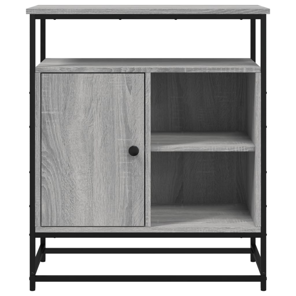 Sideboard, grey oak, 69x35x80cm, engineered wood