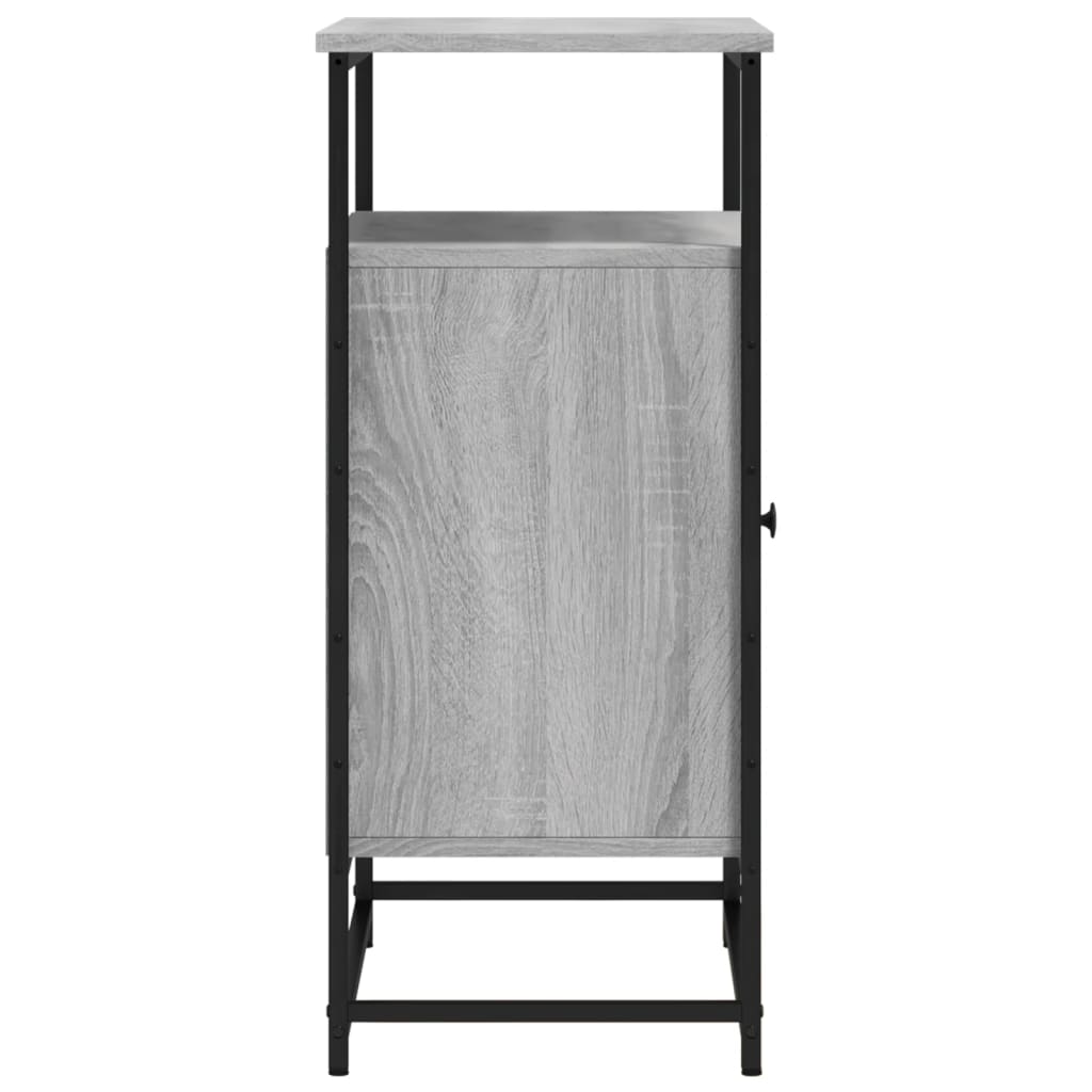Sideboard, grey oak, 69x35x80cm, engineered wood