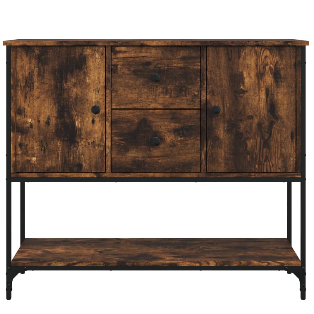 Šoninė spintelė, dūminio ąžuolo, 100x36x85cm, apdirbta mediena