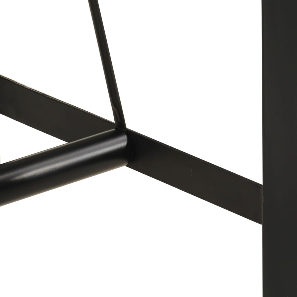 Bar table, 150x70x107cm, solid acacia wood and iron