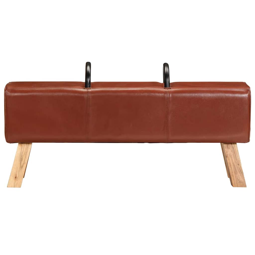 Vingrošanas zirgs, brūns, 110cm, īsta āda