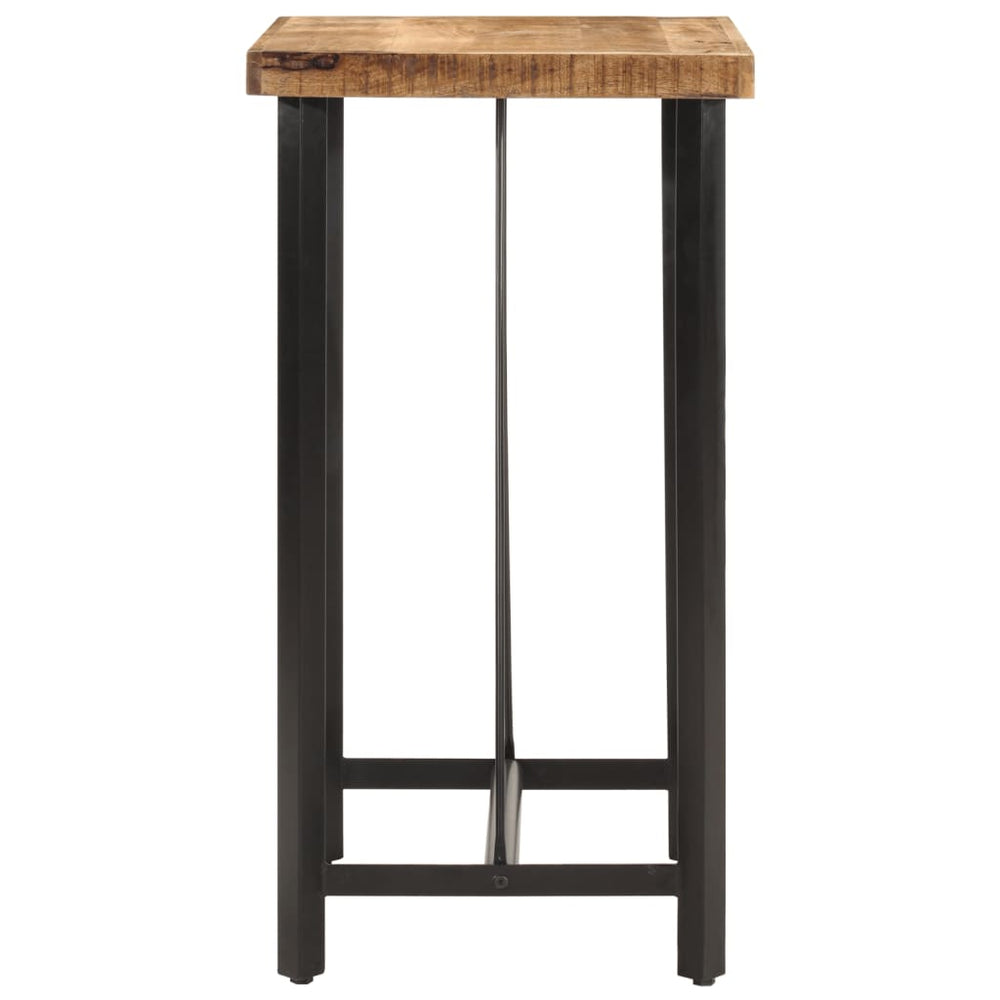 Bar table, 55x55x107cm, solid mango wood and iron