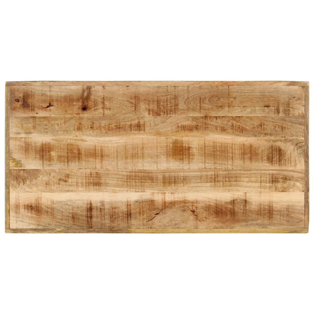 Bar table, 110x55x107cm, solid mango wood and iron