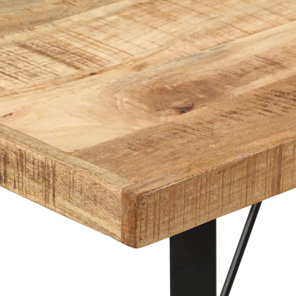 Bar table, 110x55x107cm, solid mango wood and iron