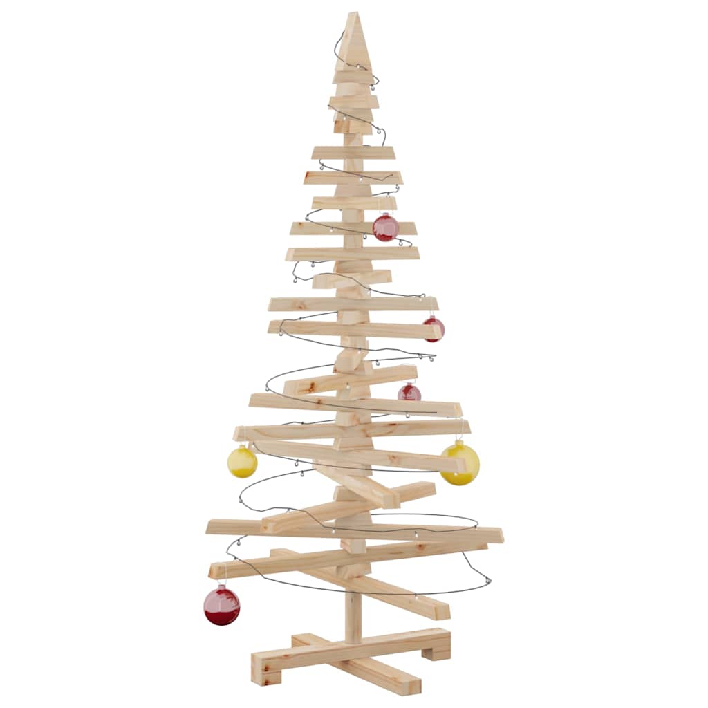 Wooden Christmas tree, 120cm, solid pine wood