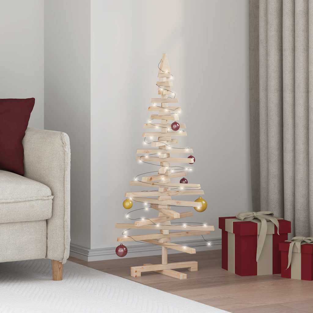Wooden Christmas tree, 120cm, solid pine wood