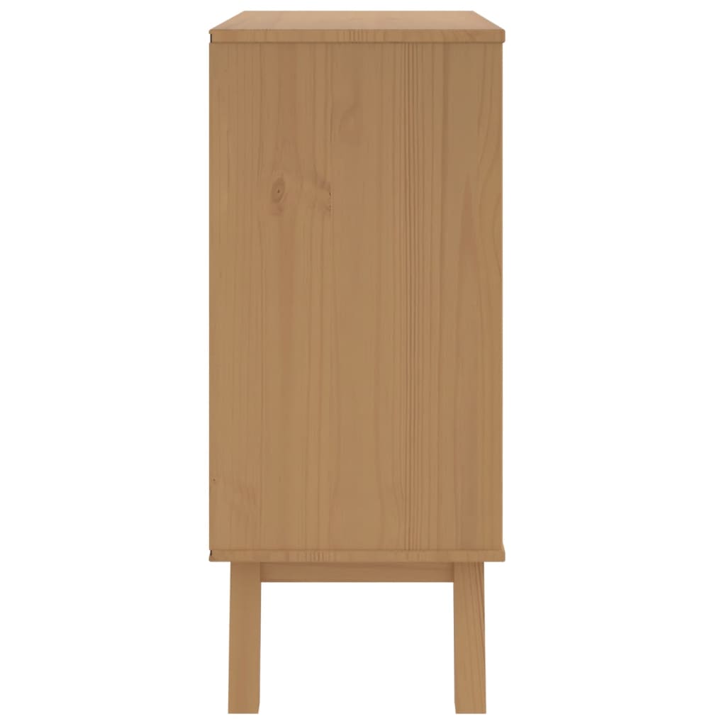 Chest of drawers OLDEN, brown, solid pine