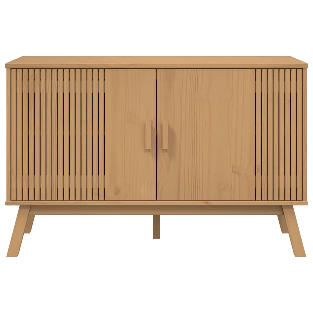 Šoninė spintelė OLDEN, ruda, 114x43x73,5cm, pušies masyvas