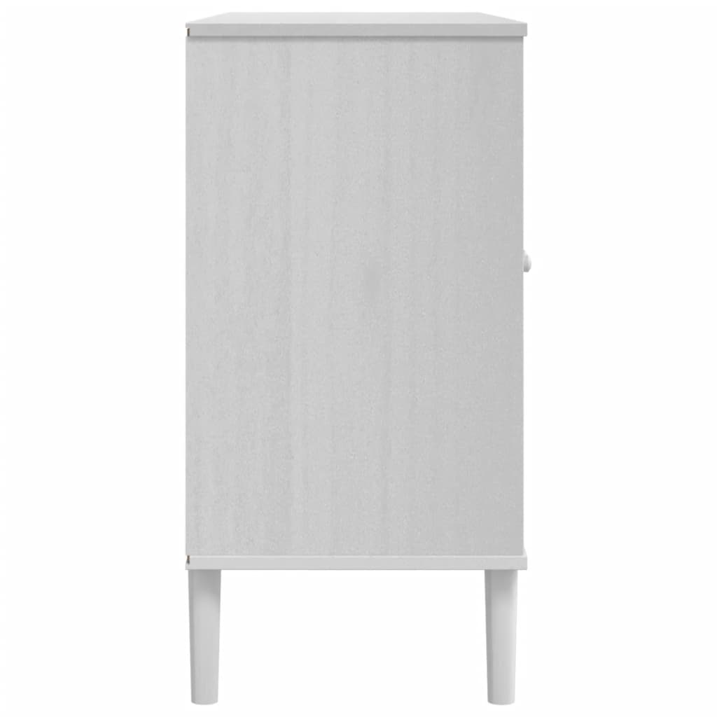 Sideboard SENJA, white, 112x40x80cm, solid pine