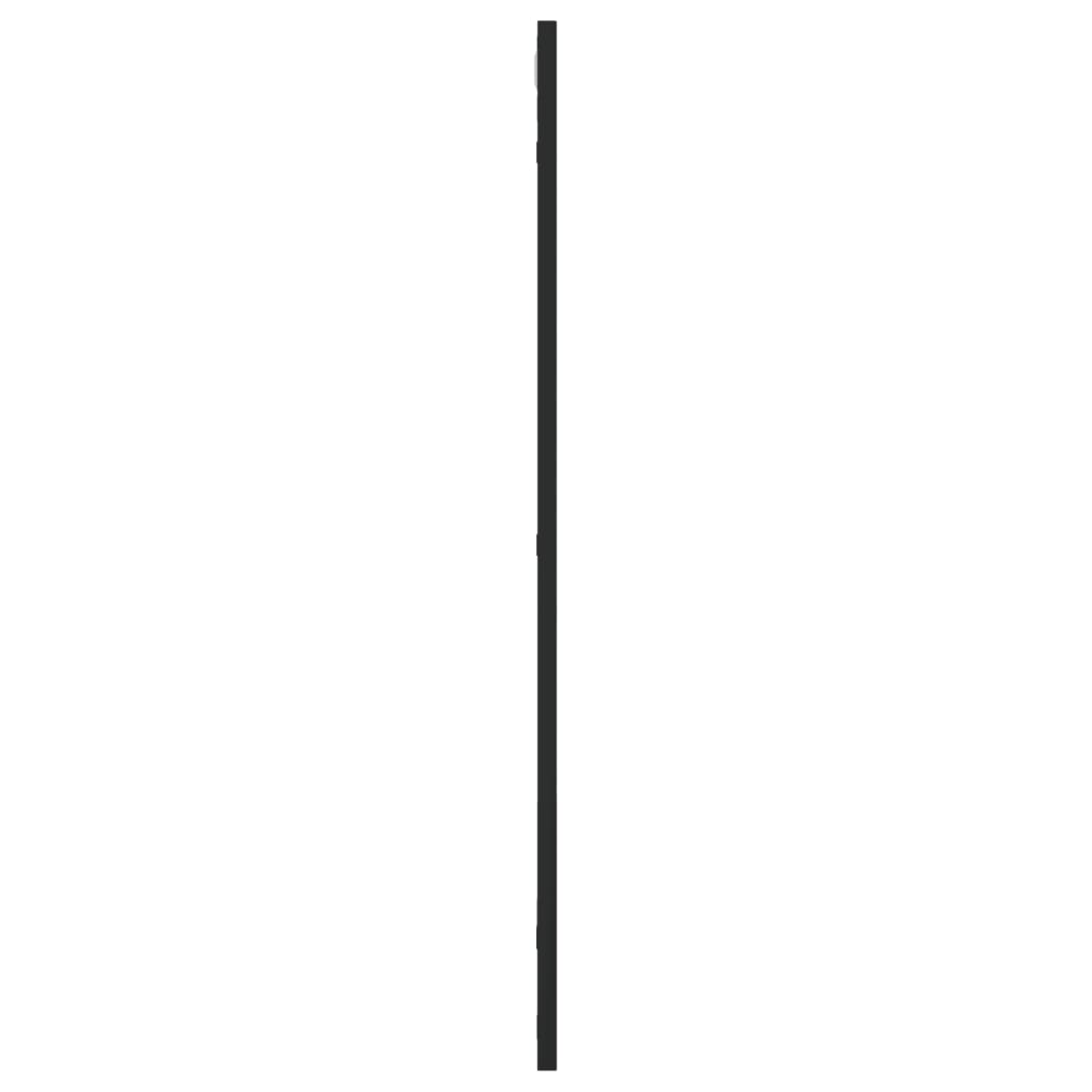 Sienas spogulis, melns, 50x80cm, dzelzs, taisnstūra